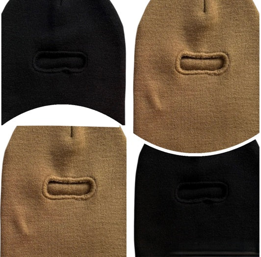 Tight Knitted Watch Cap With Hair Opening